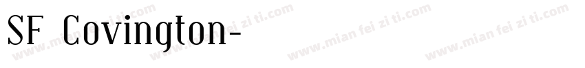 SF Covington字体转换